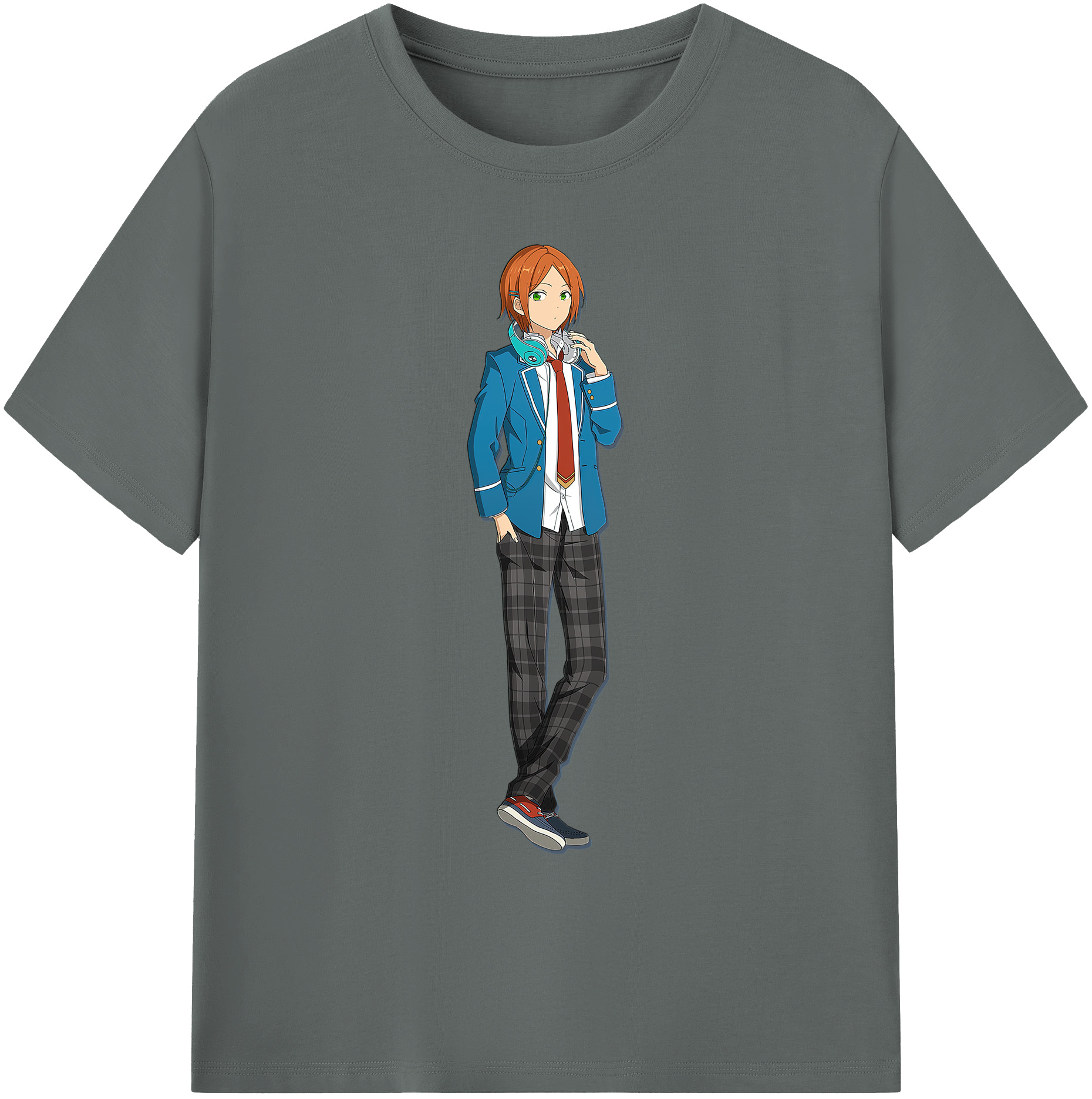 （画像用） あんさんぶるスターズ! Ensemble Stars 綿100％ メンズ半袖Tシャツ｜肌触りやわらか＆通気性